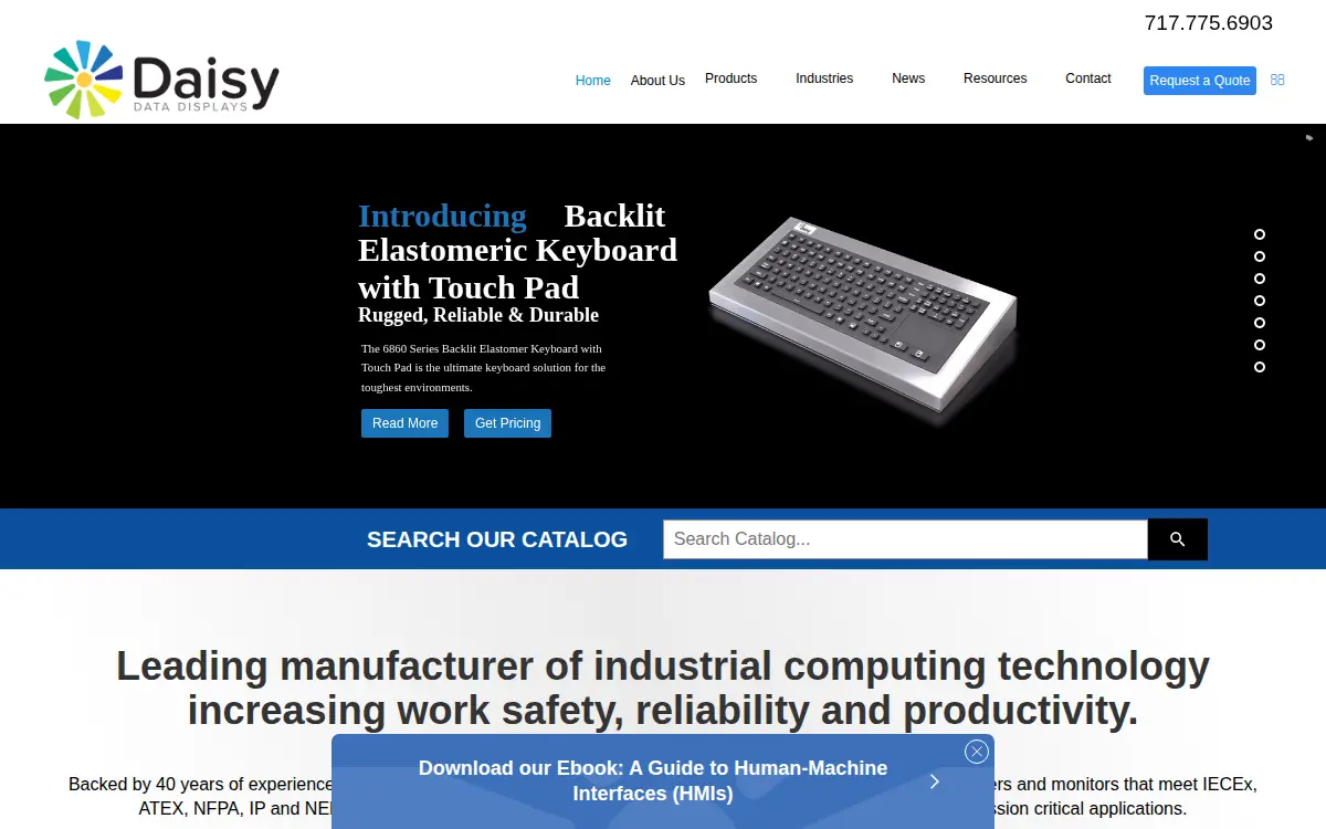 Homepage of Daisy Data Displays INC