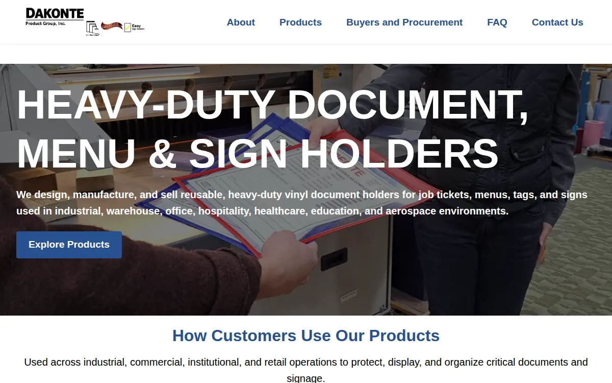 Homepage of Dakonte Product Group INC