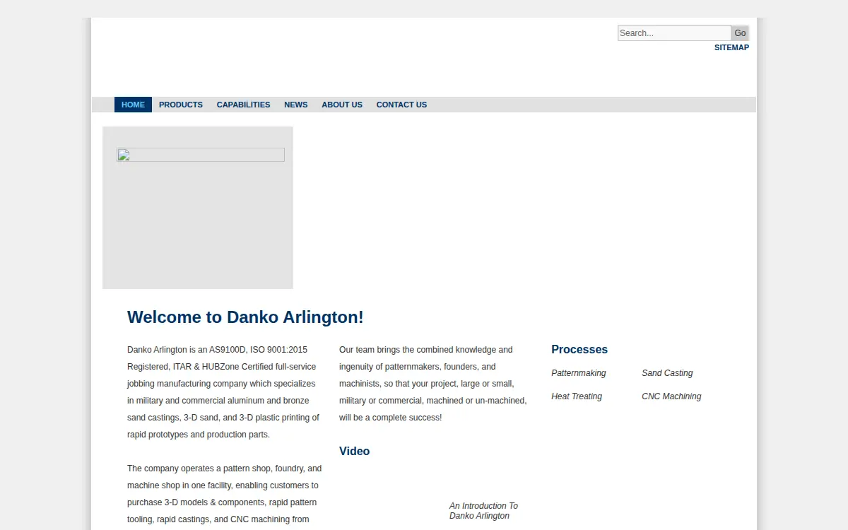 Homepage of Danko Arlington, INC.