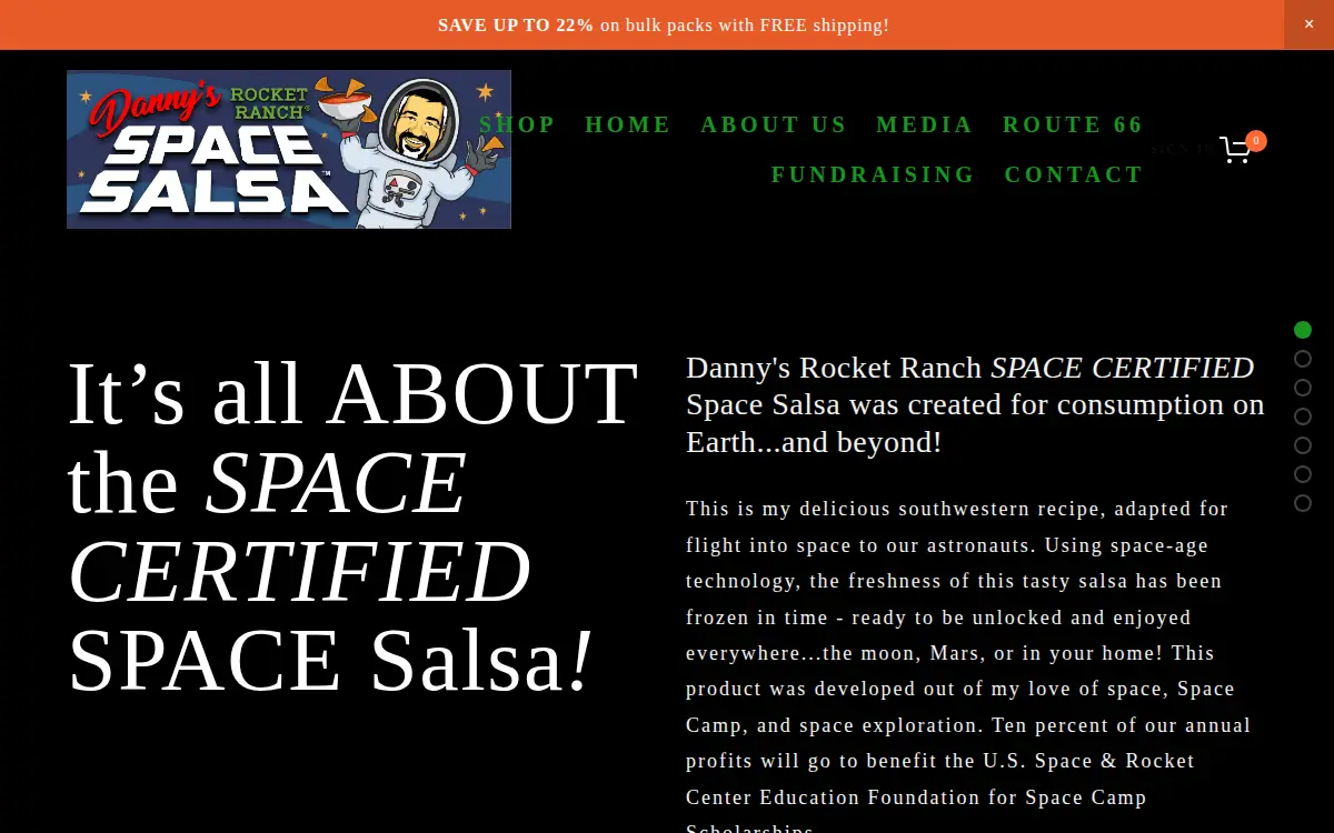 Homepage of Dannys Rocket Ranch
