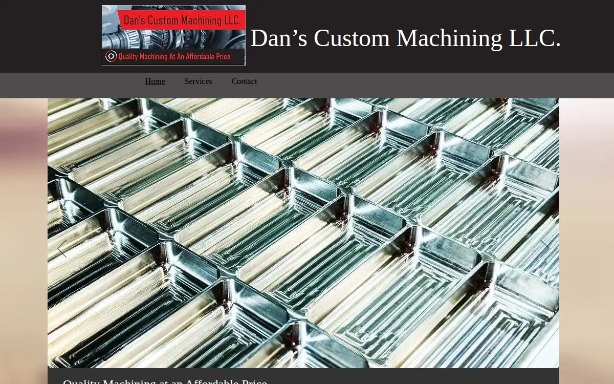 Homepage of Dan's Custom Machining LLC