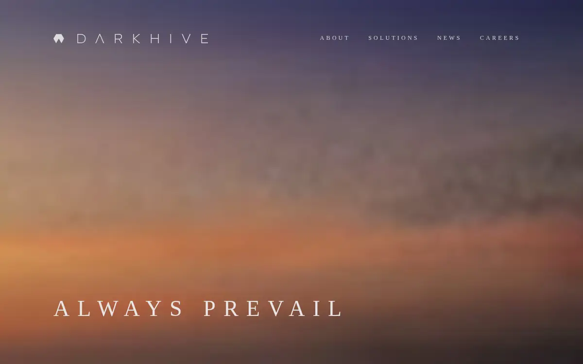 Homepage of Darkhive INC.