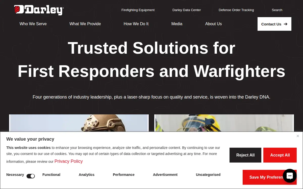 Homepage of W S Darley & CO