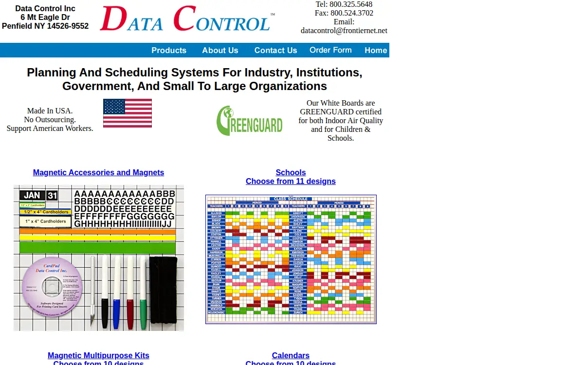 Homepage of Data Control INC