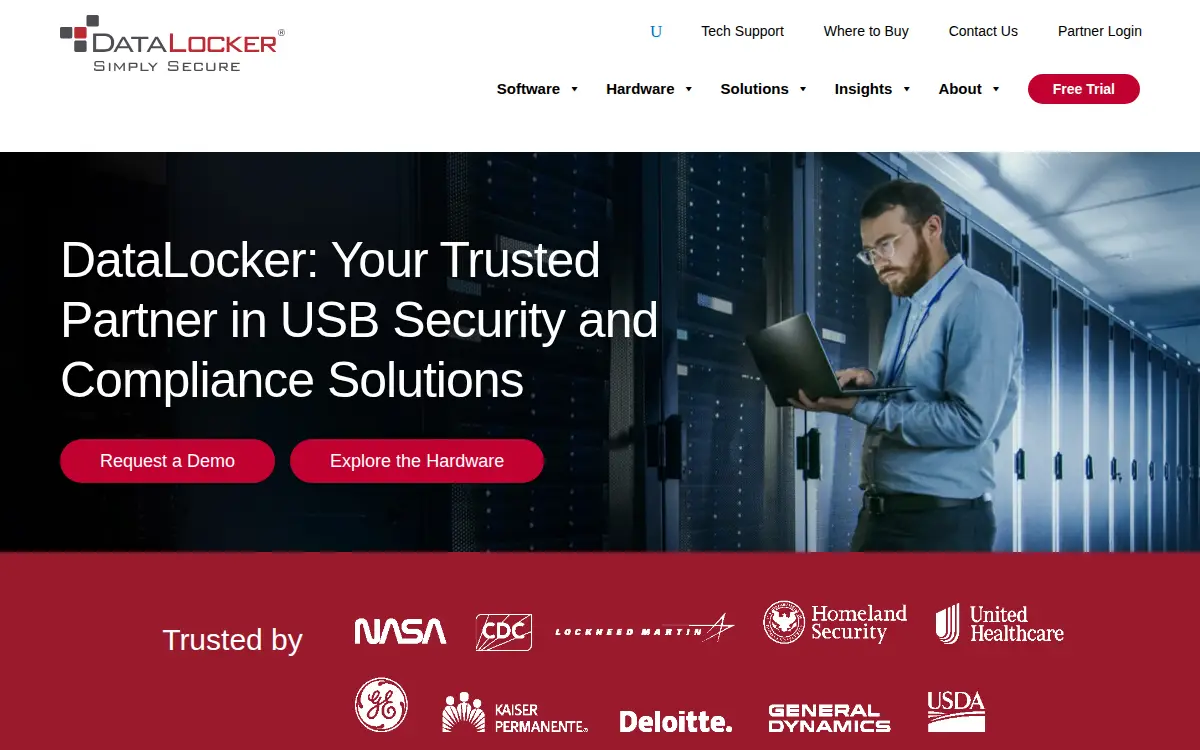 Homepage of Datalocker INC