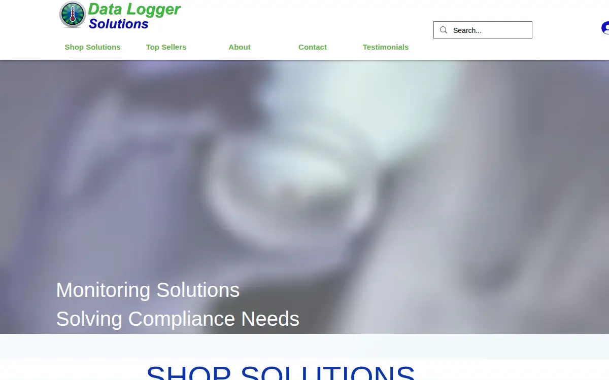 Homepage of Data Logger Solutions, LLC