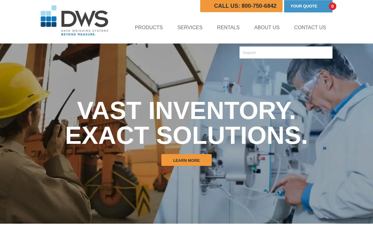 Homepage of Data Weighing Systems INC