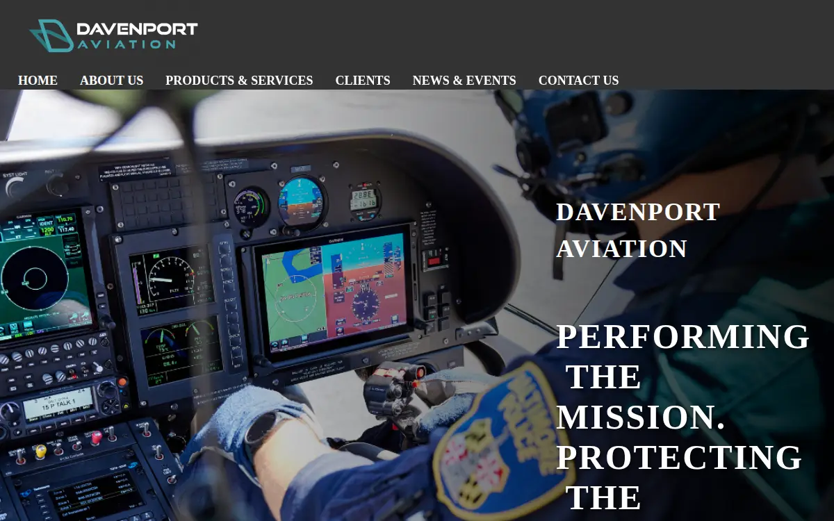 Homepage of Davenport Aviation INC