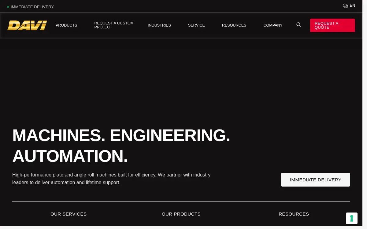 Homepage of Davi, INC