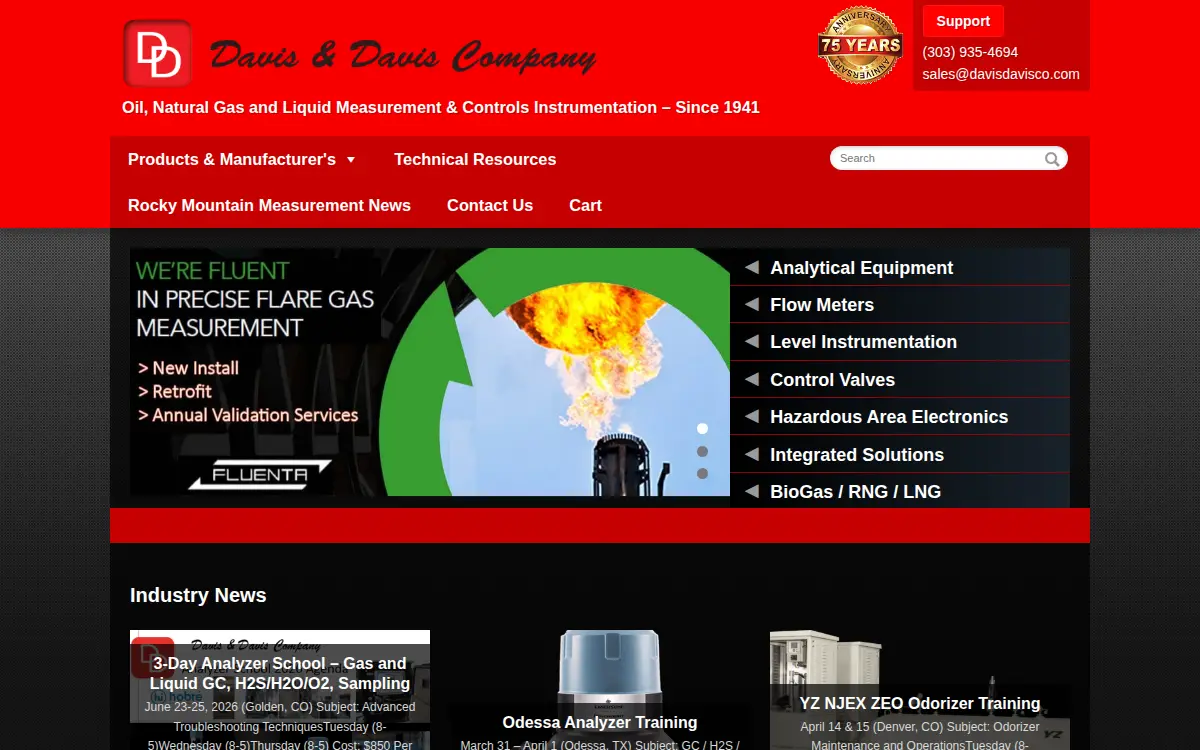 Homepage of Davis & Davis Company