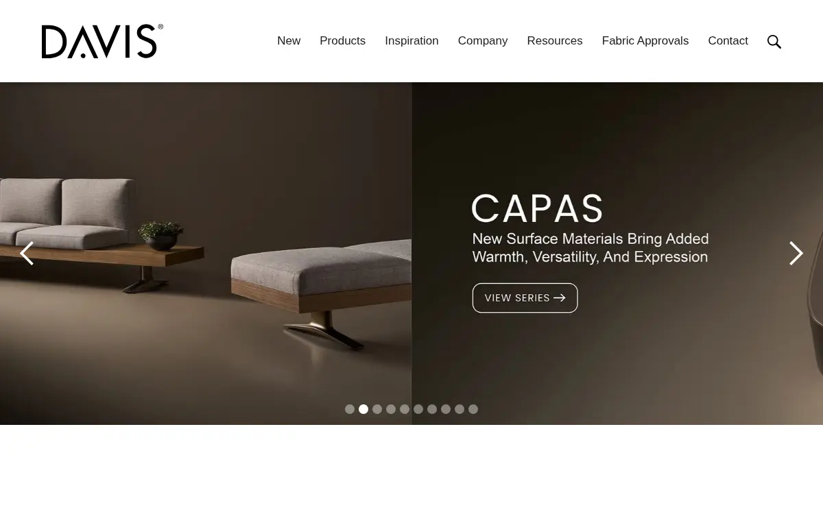 Homepage of Davis Furniture Industries, INC