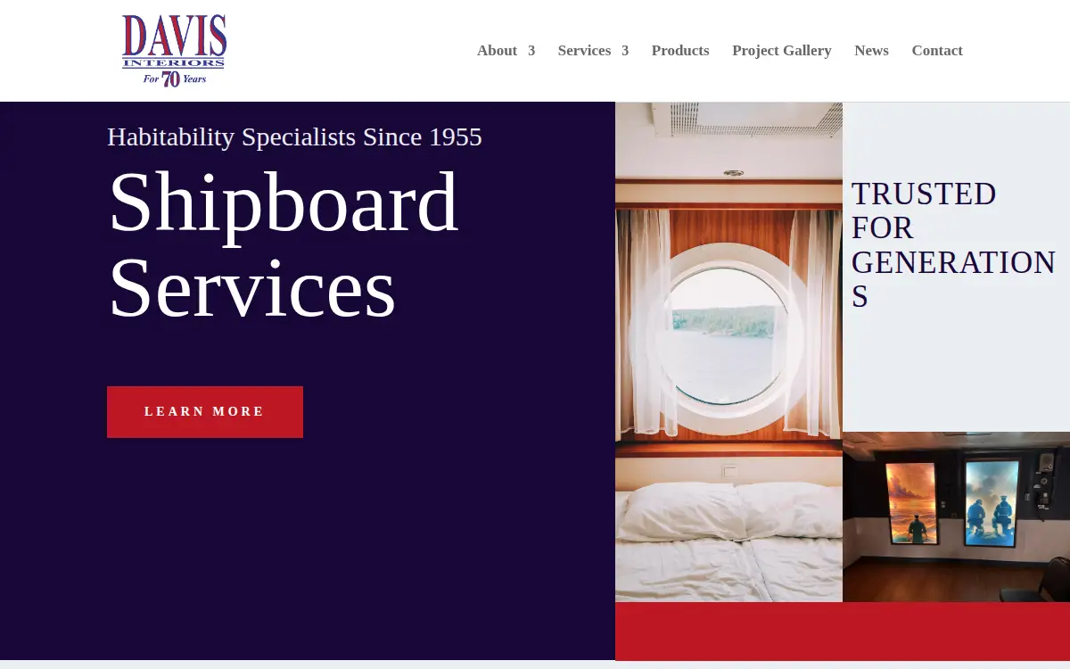 Homepage of Davis Interiors, LTD.