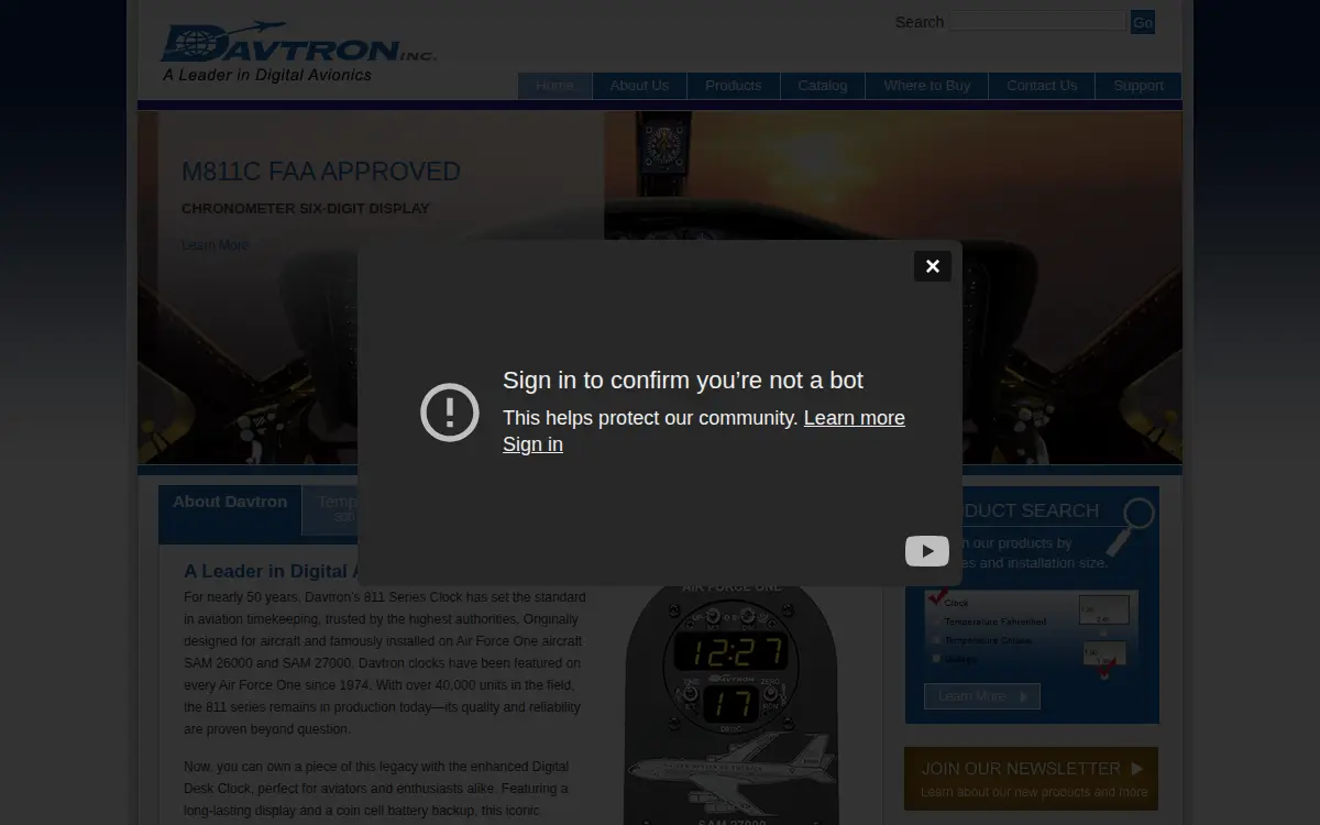 Homepage of Davtron
