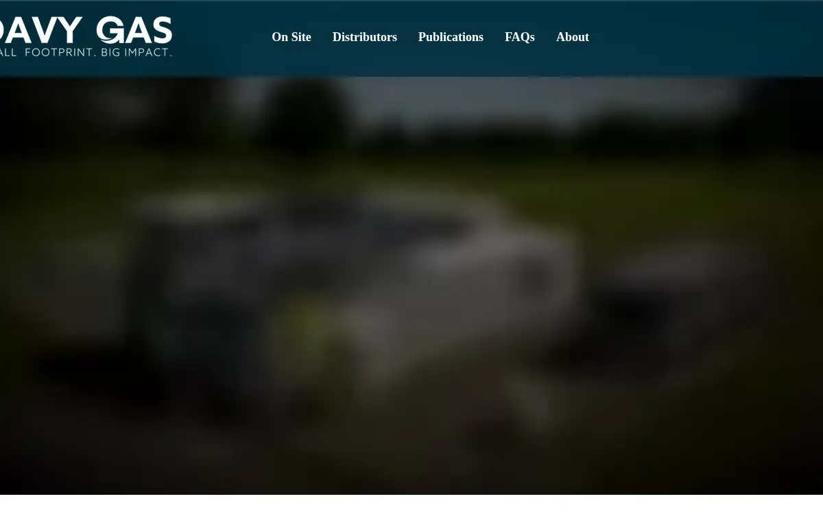 Homepage of Davy Gas INC.