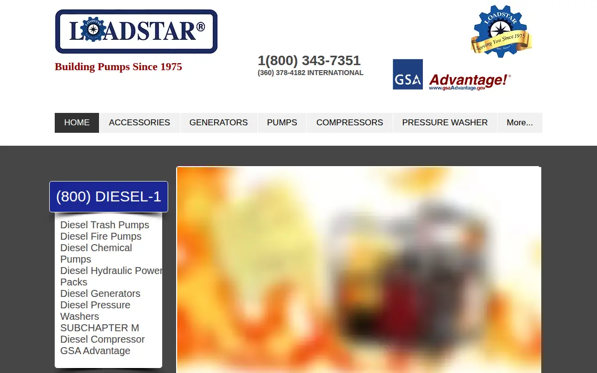 Homepage of Diesel America West, INC.