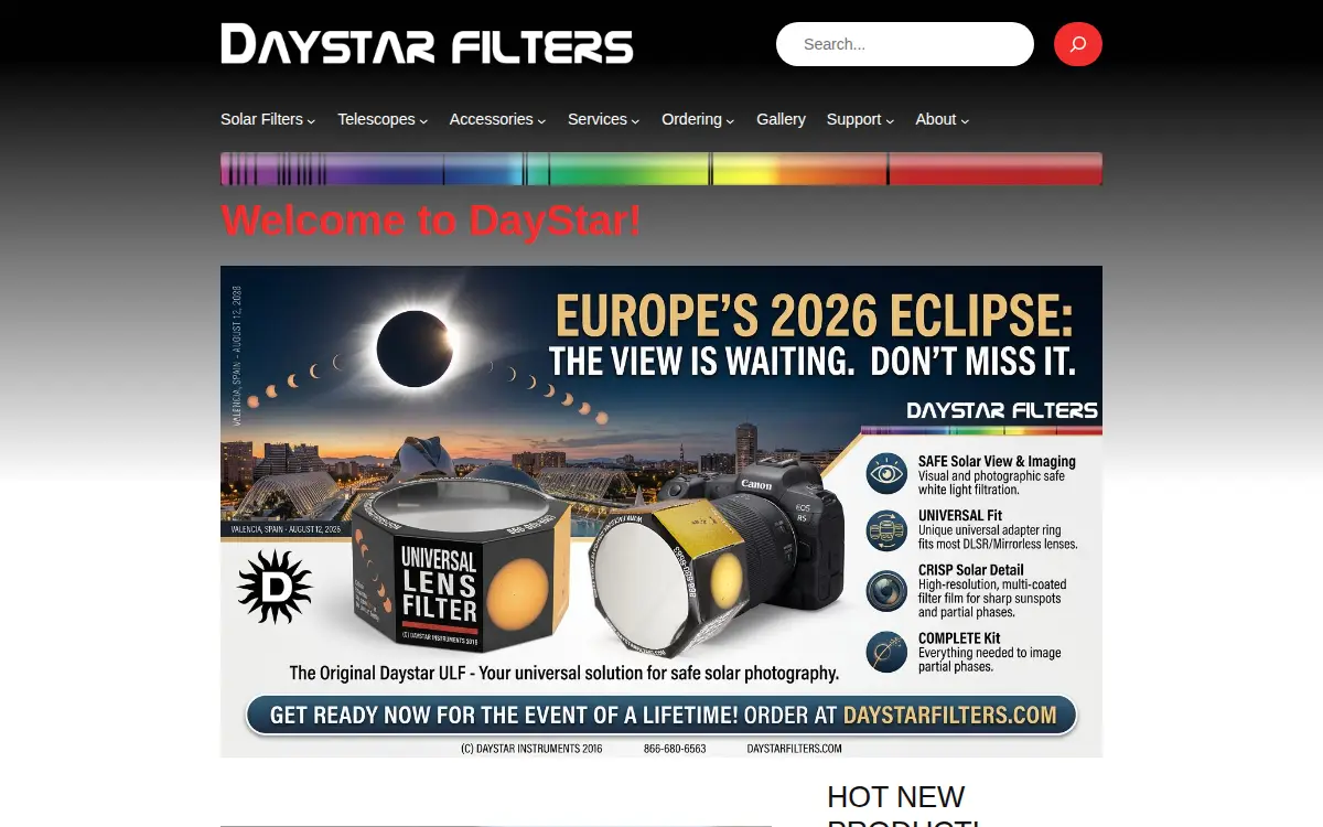 Homepage of Daystar Instruments, L.l.c