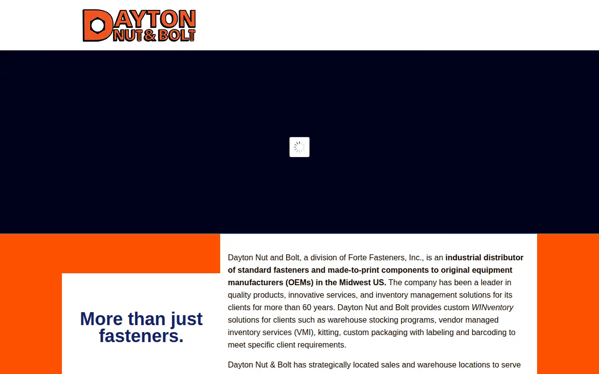 Homepage of Forte Fasteners INC