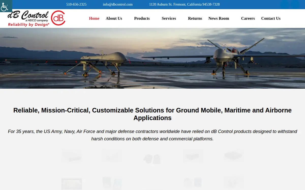 Homepage of Db Control