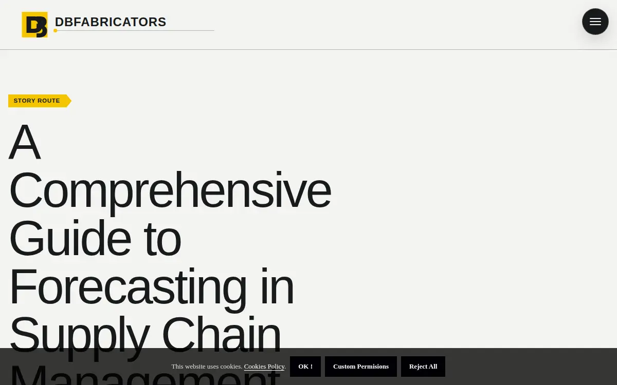 Homepage of D & B Fabricators INC