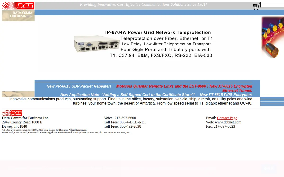 Homepage of Data Comm for Business INC