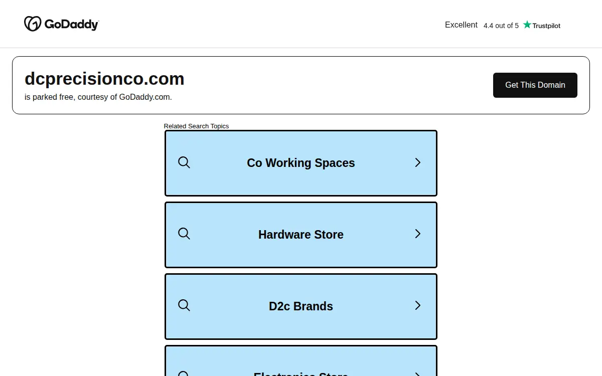 Homepage of Dc Precision LLC