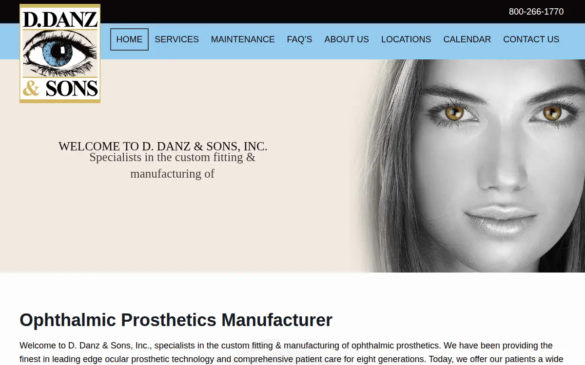Homepage of D Danz & Sons INC