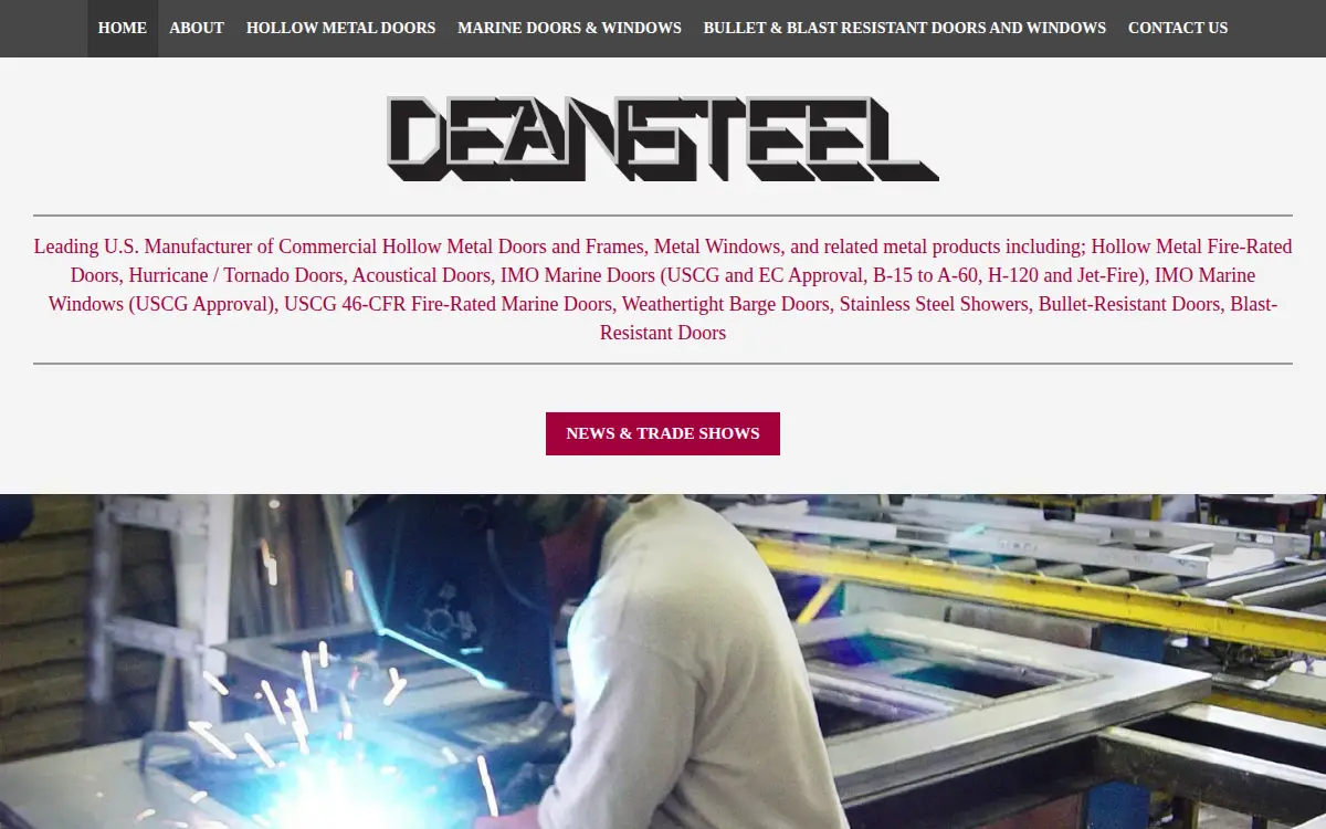 Homepage of Deansteel Manufacturing CO