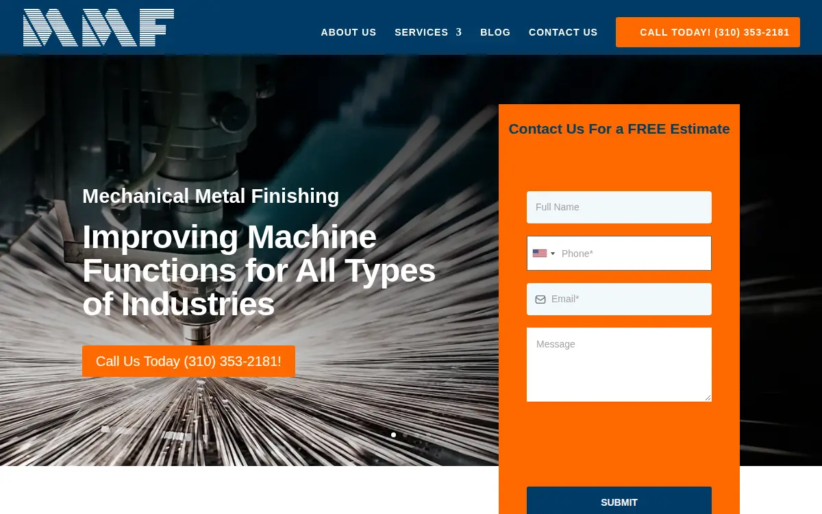 Homepage of Mechanical Metal Finishing CO