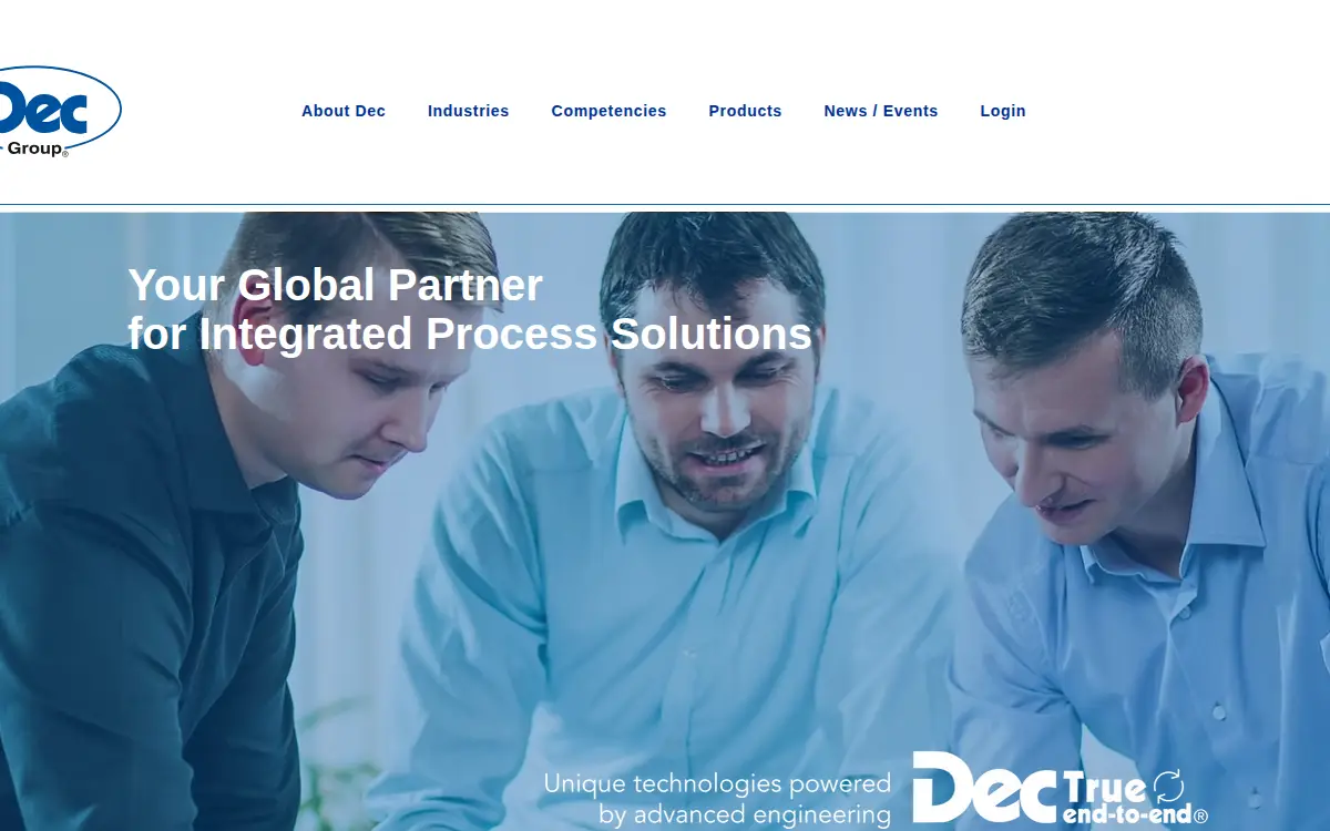 Homepage of Dec USA INC