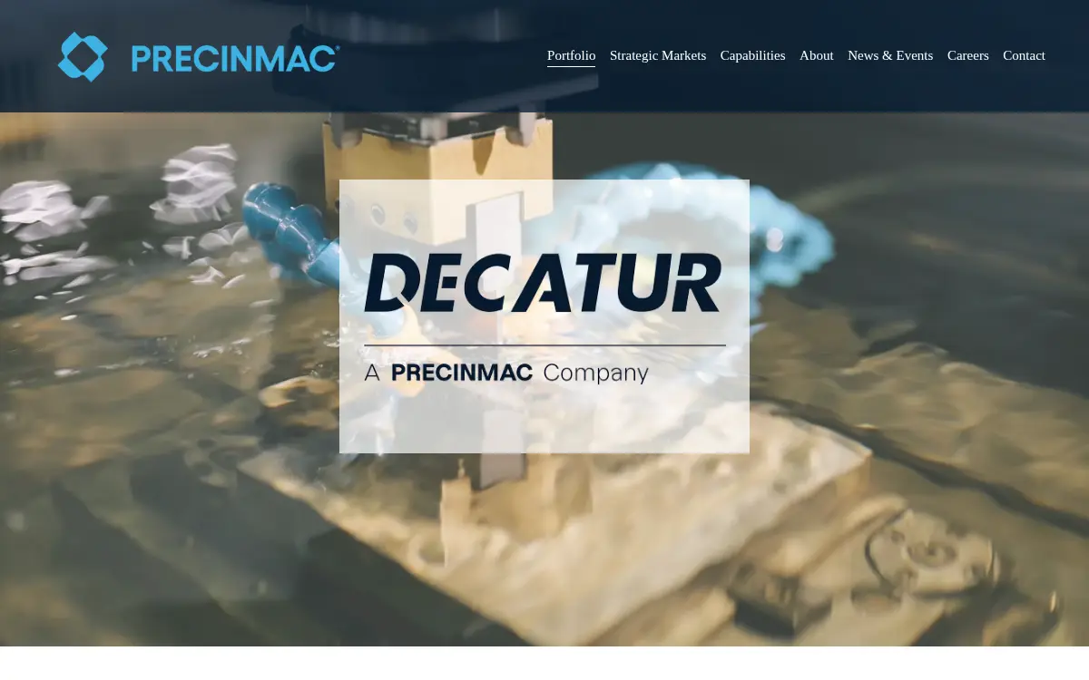 Homepage of Decatur Machine Services LLC