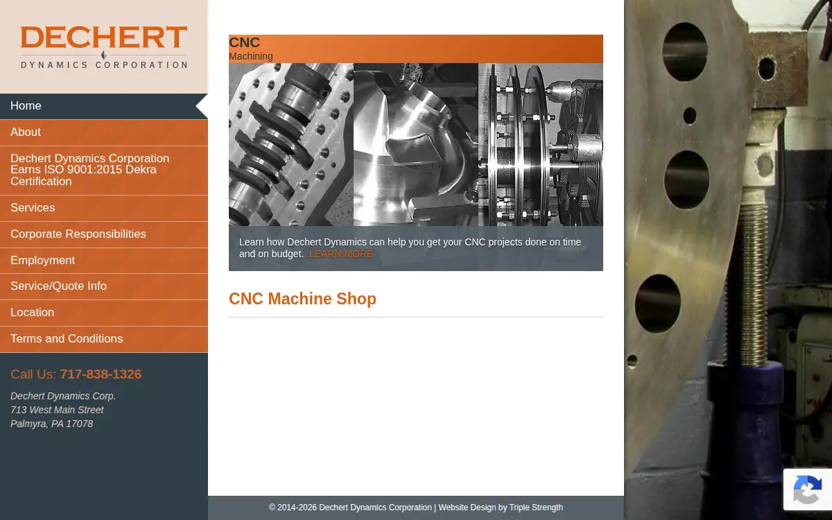 Homepage of Dechert Dynamics CORP