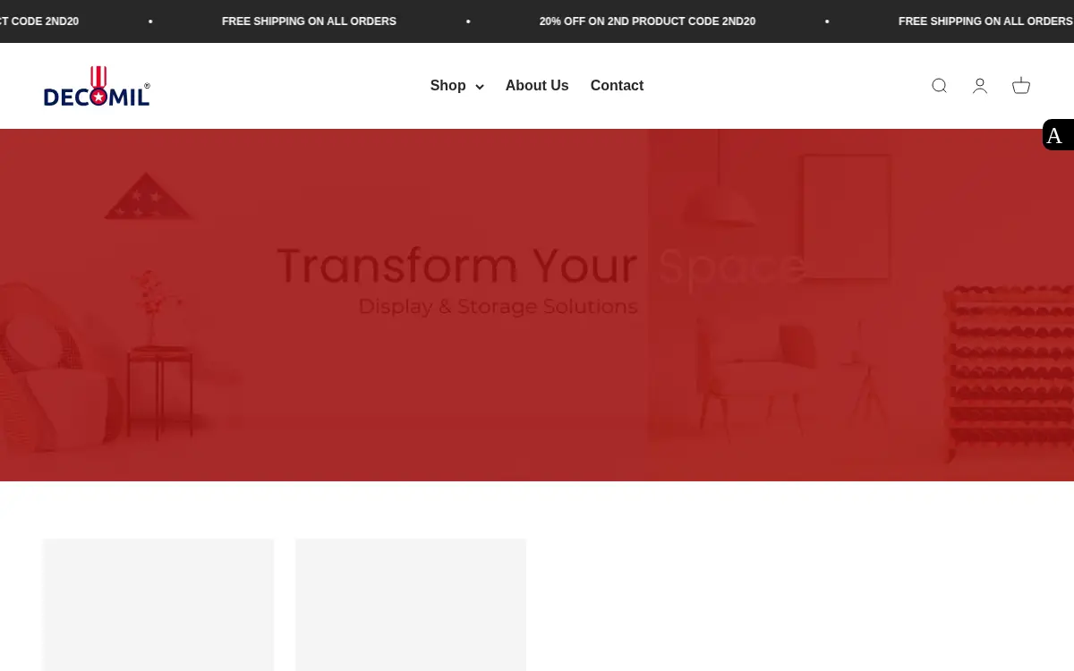 Homepage of Decomil LLC