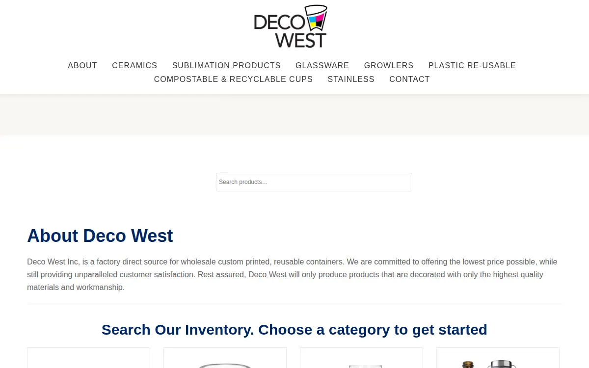 Homepage of Deco West INC