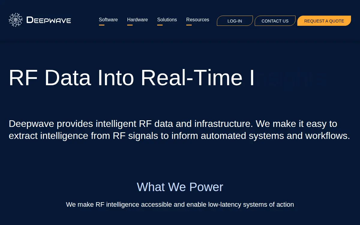 Homepage of Deepwave Digital, INC.