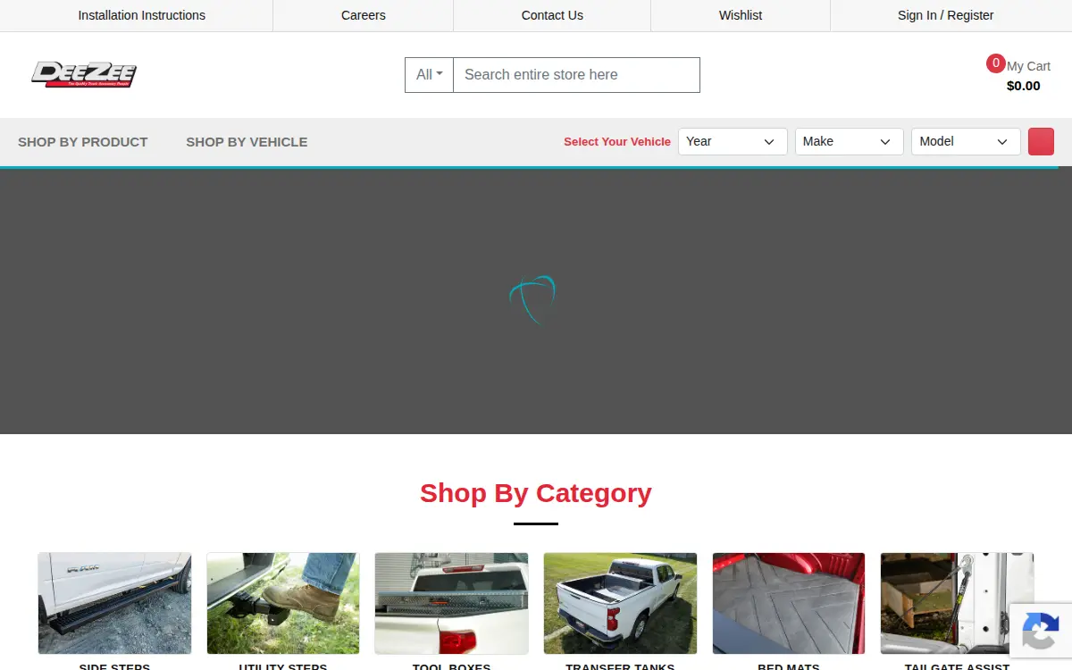 Homepage of Dee Zee, INC