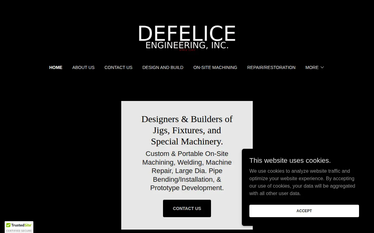 Homepage of Defelice Engineering, INC