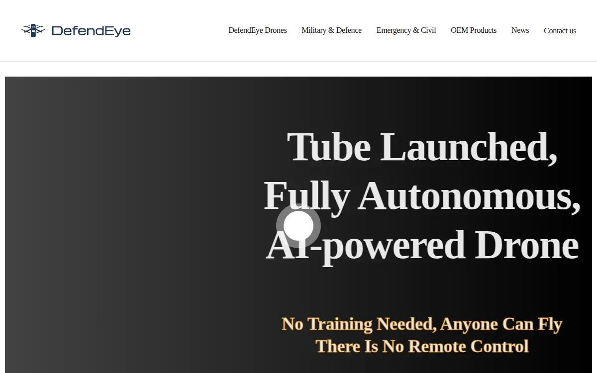 Homepage of Defendeye USA INC