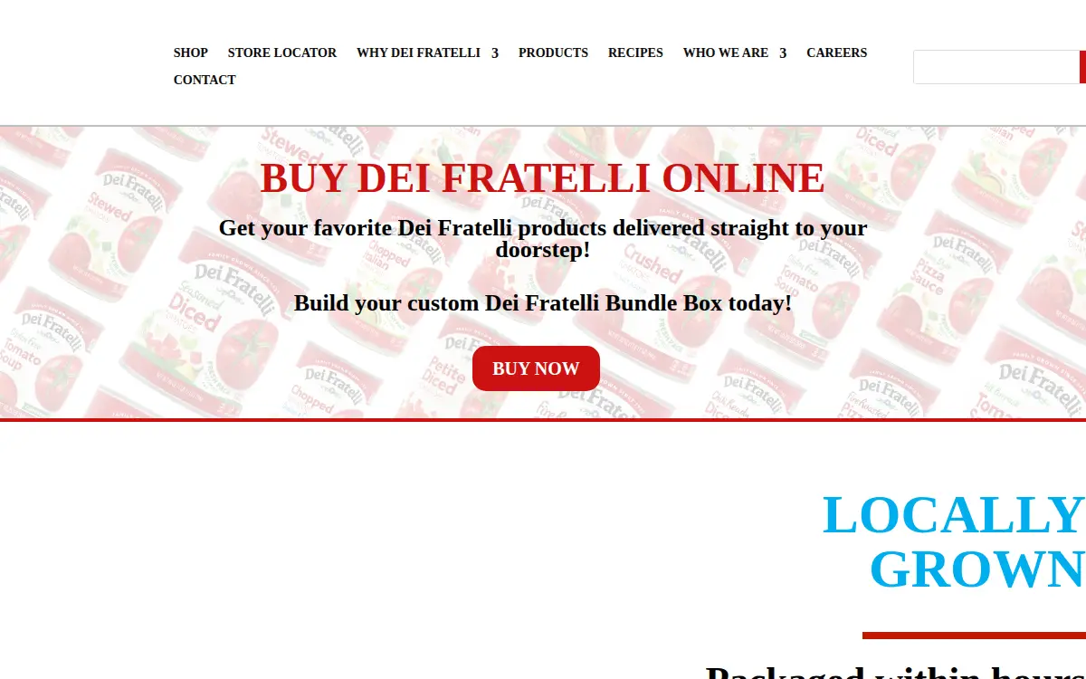 Homepage of Hirzel Canning Company