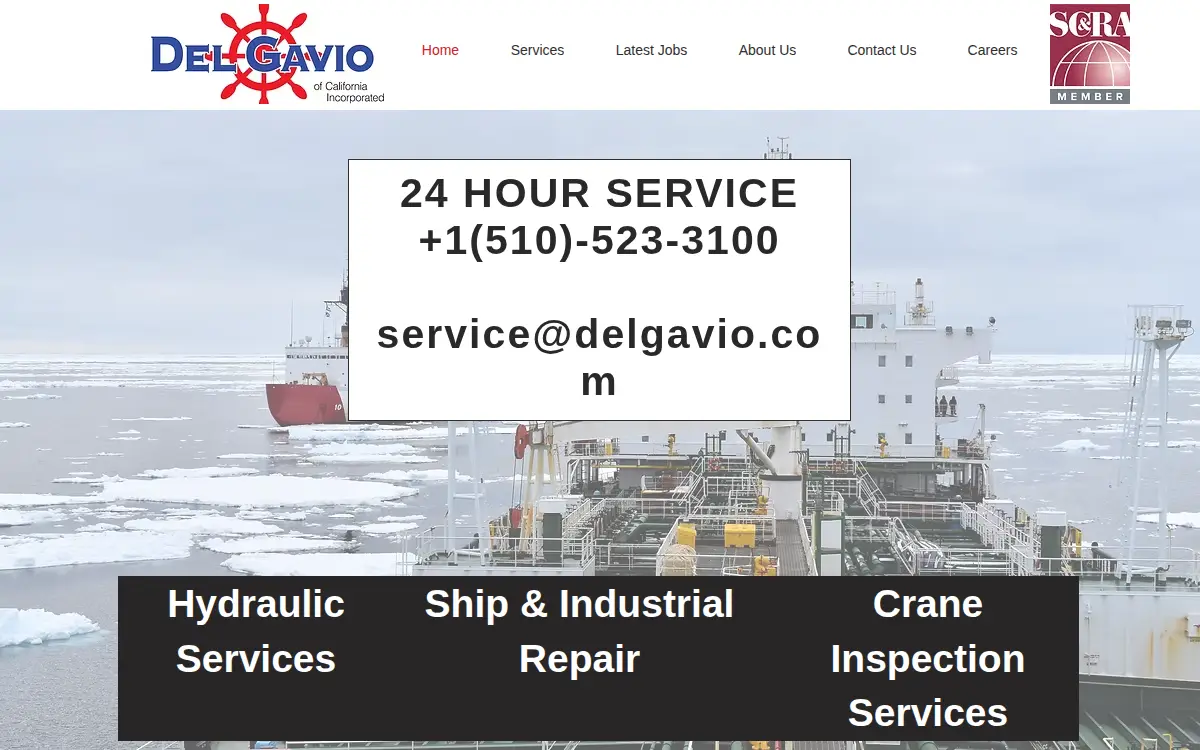 Homepage of Del Gavio of California INC