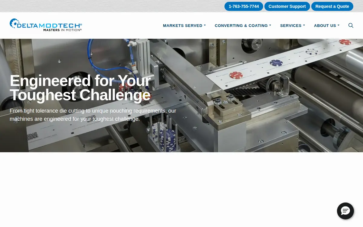 Homepage of Delta Industrial Services, INC.