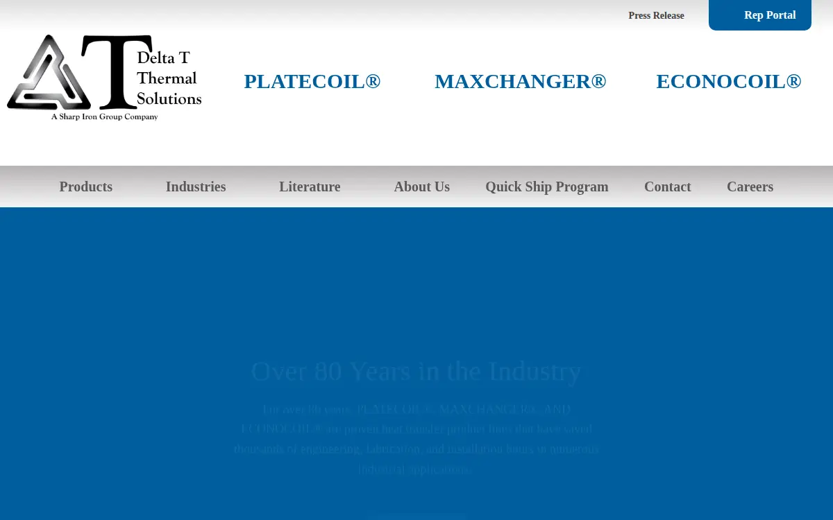 Homepage of Delta T Thermal Solutions LLC