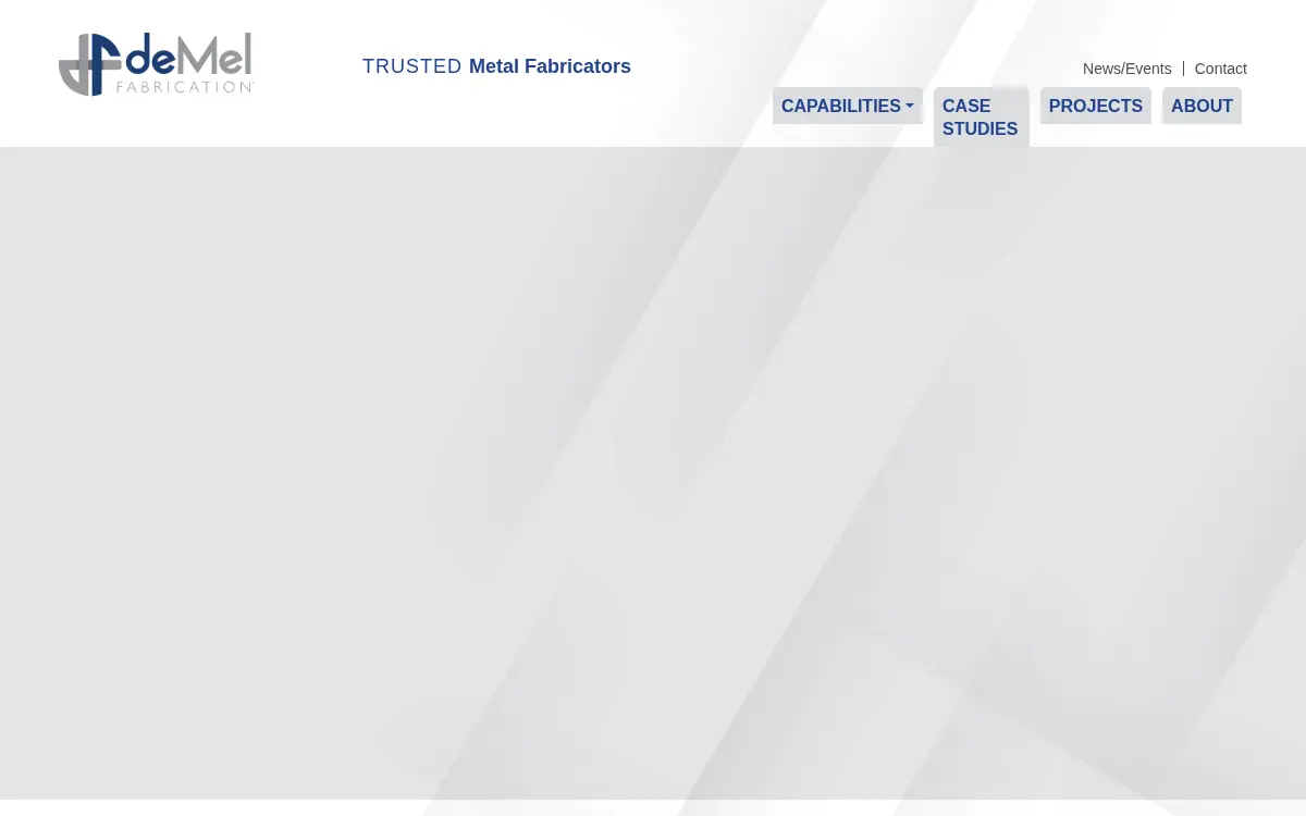 Homepage of Demel Fabrication LLC