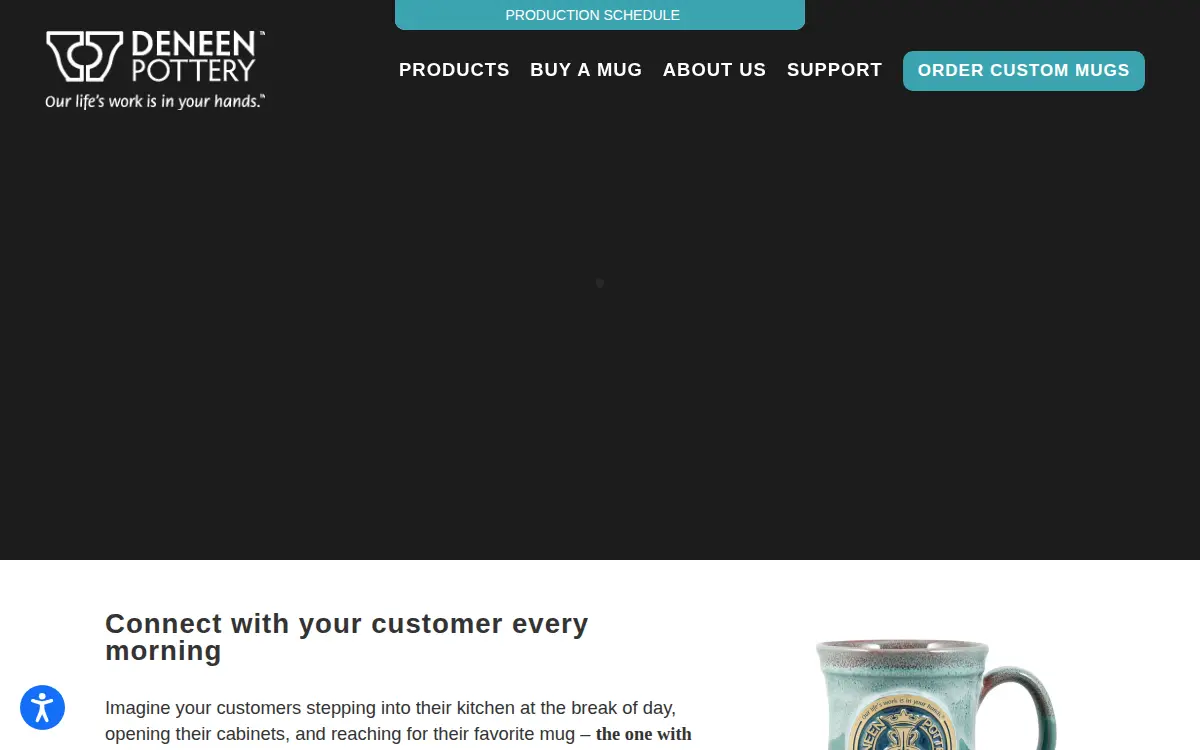 Homepage of Cloth & Clay, INC.