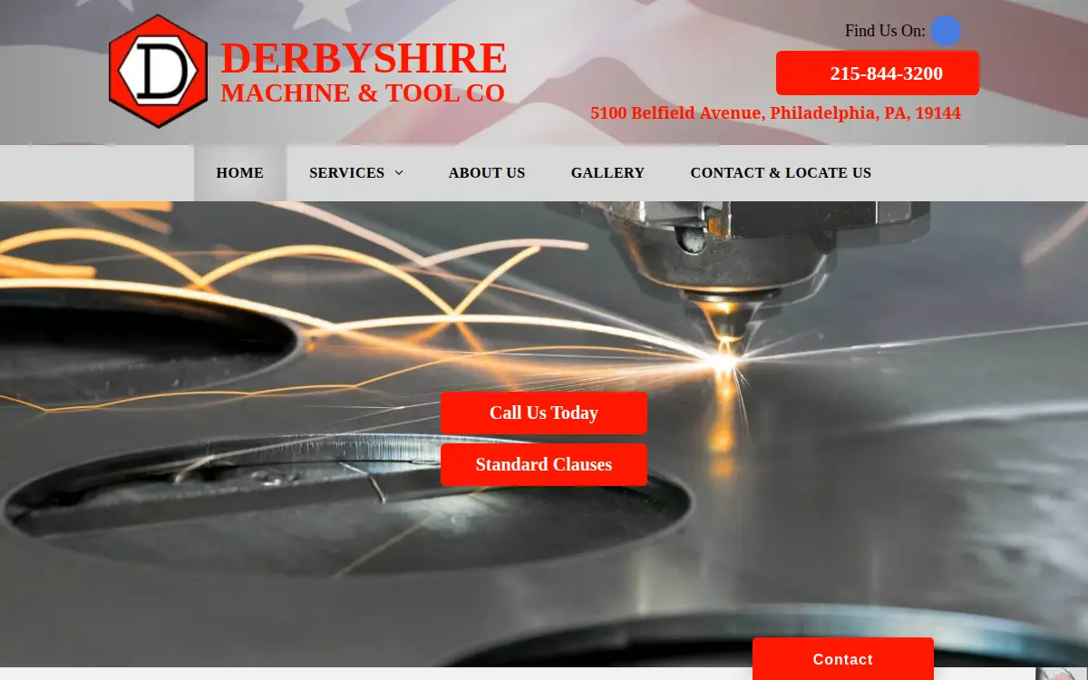 Homepage of Derbyshire Machine & Tool CO