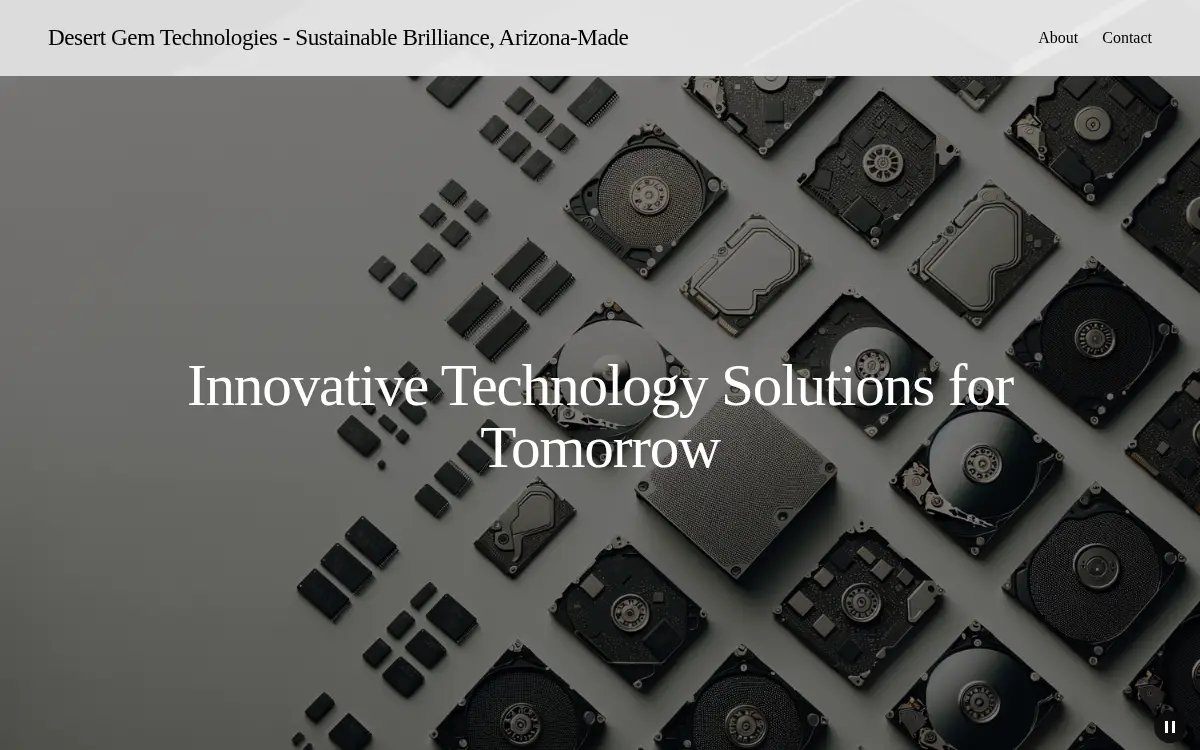 Homepage of Desert Gem Technologies LLC