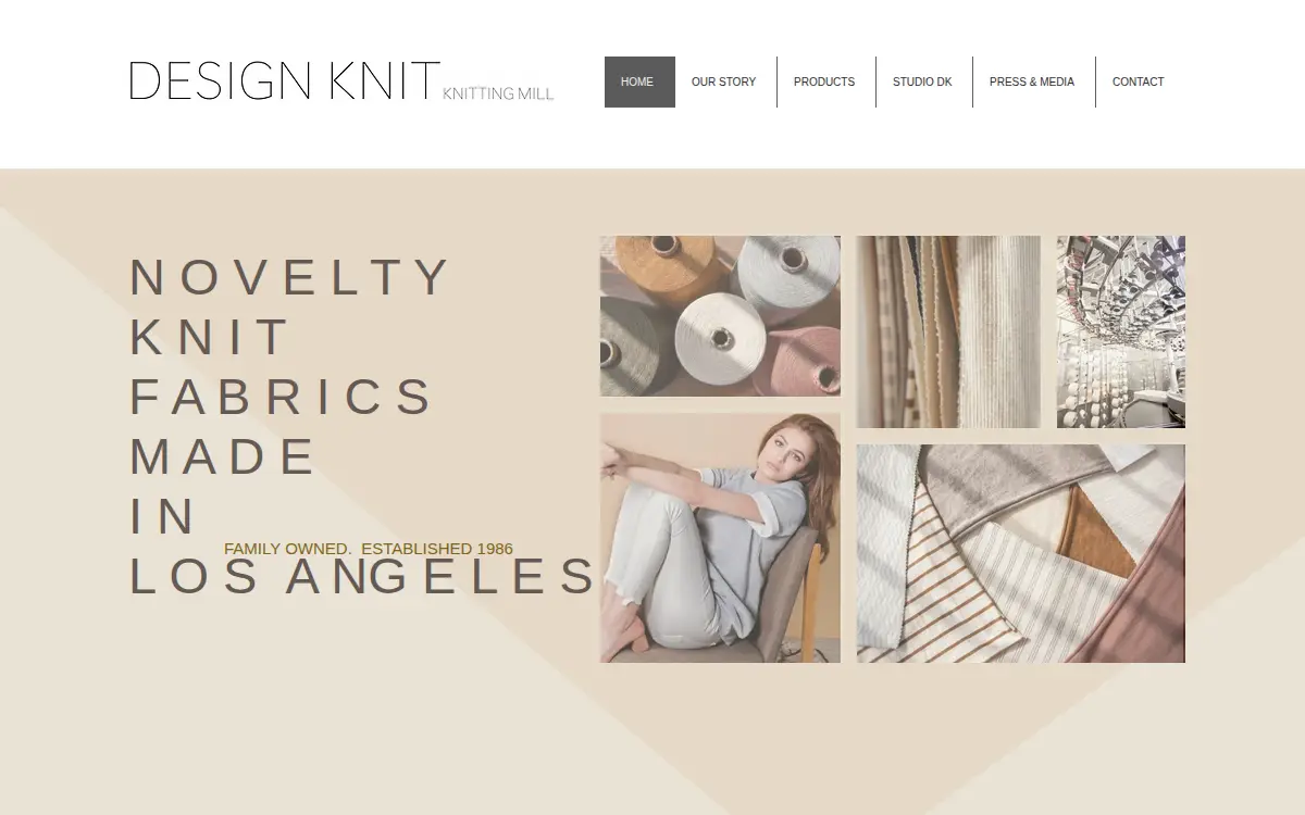 Homepage of Design Knit INC