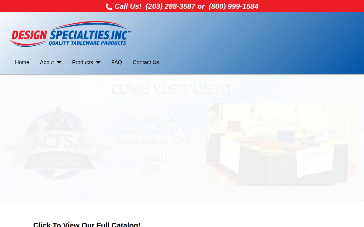 Homepage of Design Specialties, INC