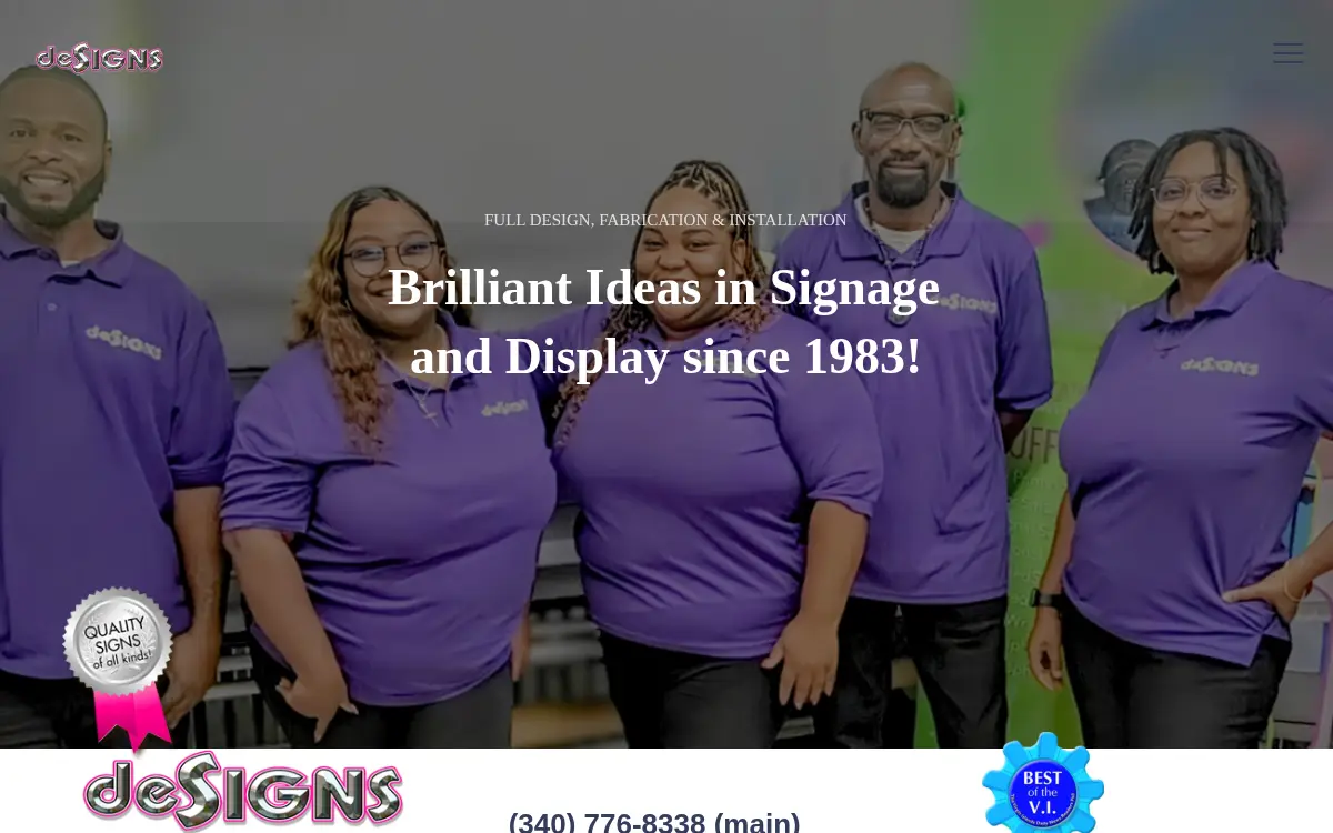 Homepage of De Signs INC