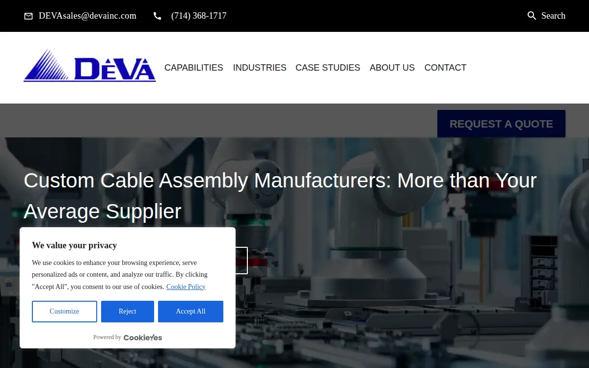 Homepage of Deva Management LLC