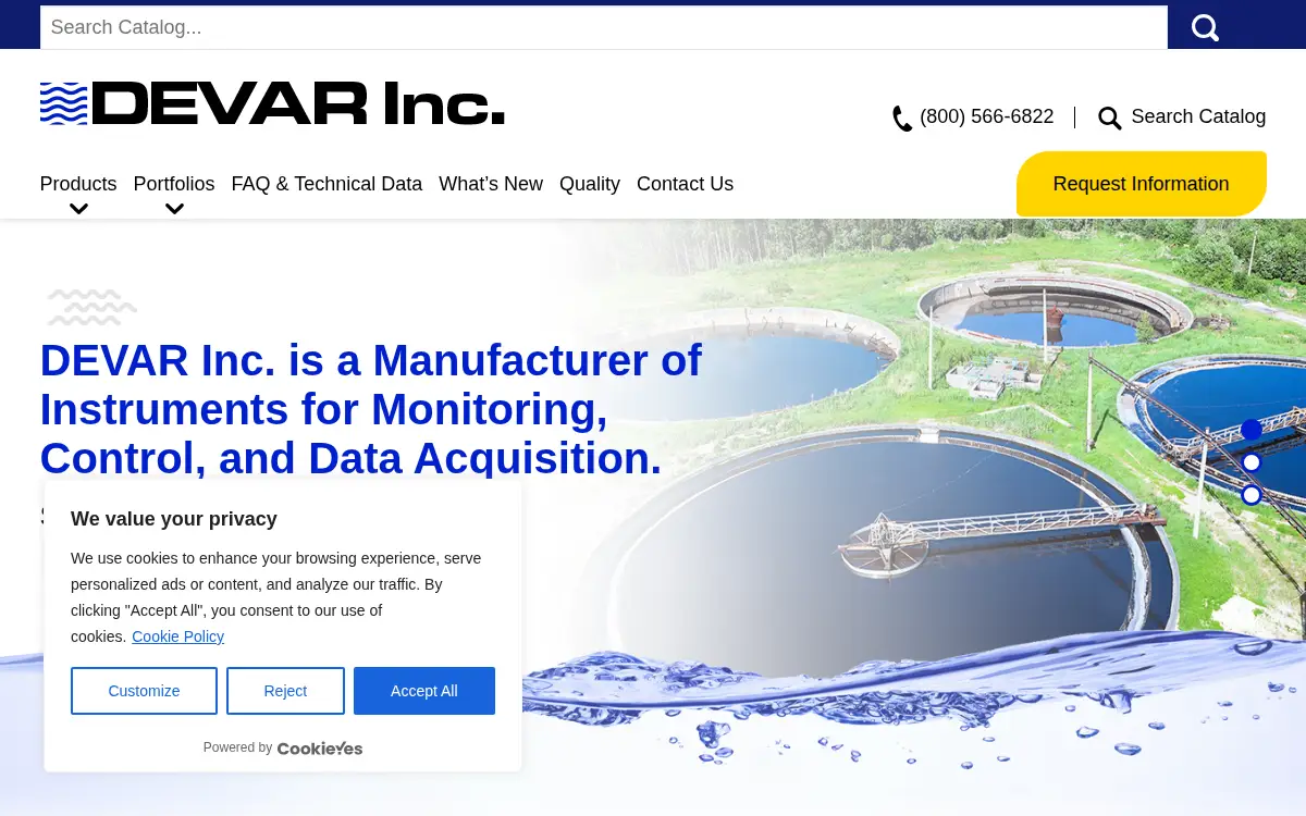 Homepage of Devar INC
